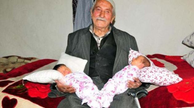 85 yaşında ikiz çocuk sahibi oldu