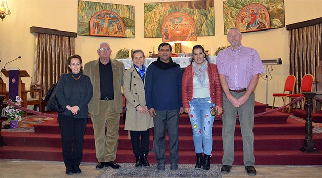 AB büyükelçileri eşleri Bebekli Kilise'de