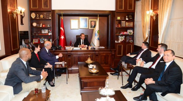 ABD konsolosu Espinoza’dan Başkan Sözlü’ye ziyaret