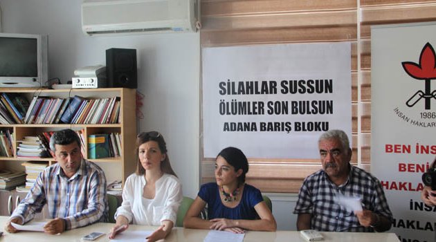 Adana Barış Bloku’ndan  ‘Silahlar sussun’ çağrısı