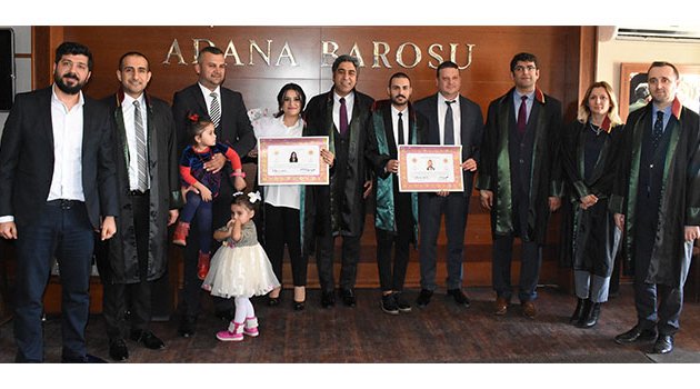 Adana Barosu’nda ruhsat heyecanı