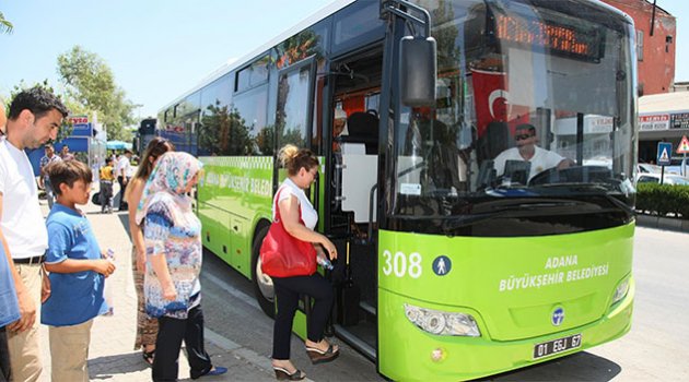 Adana’da 7 Ağustos Pazar günü belediye otobüsleri ücretsiz