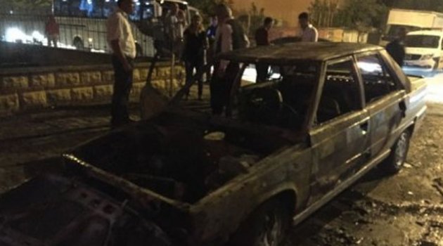 Adana’da Araç Yangını