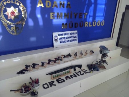 Adana’da kaçak silah operasyonu