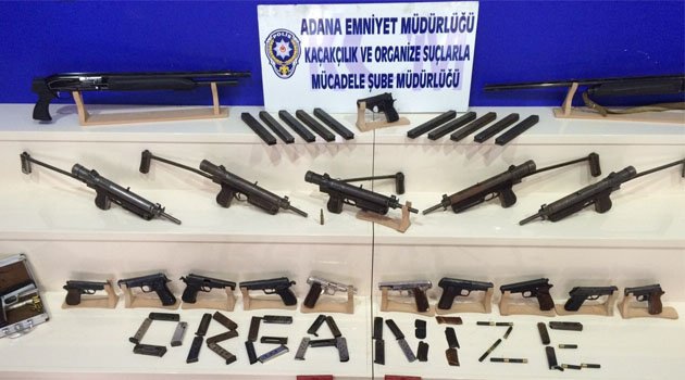 Adana’da kaçak silah operasyonu