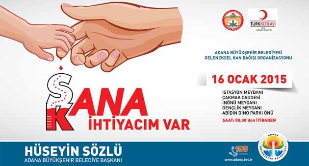 Adana’da kan bağışı kampanyası