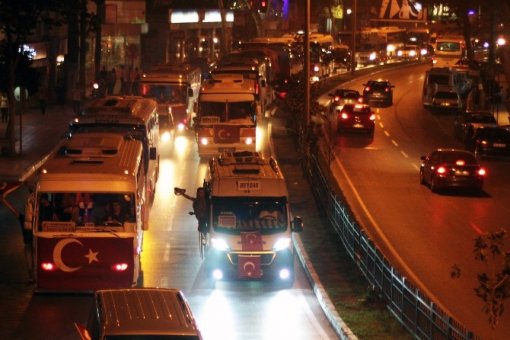 Adana’da konvoylu terör protestosu