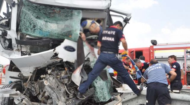 Adana’da trafik kazası: 1 ölü, 1 yaralı