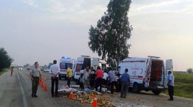 Adana’da Trafik Kazası: 11 Yaralı