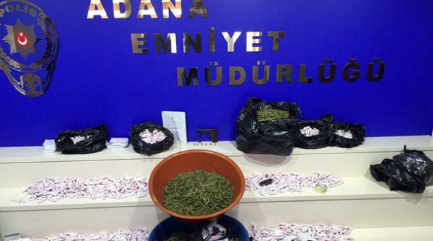 Adana’da uyuşturu operasyonu: 14 gözaltı
