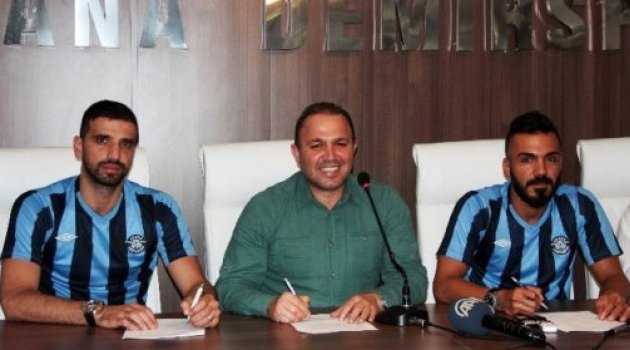 Adana Demirspor’da çifte imza