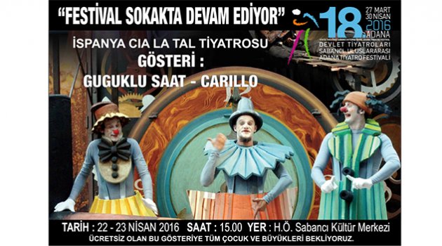 Adana Tiyatro Festivali sokakta devam ediyor