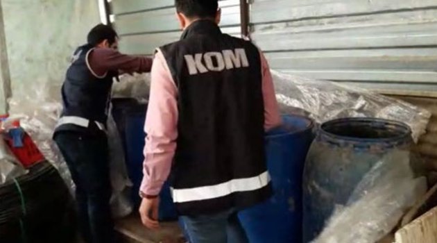 Adana'da 2 bin 400 litre kaçak içki ele geçirildi