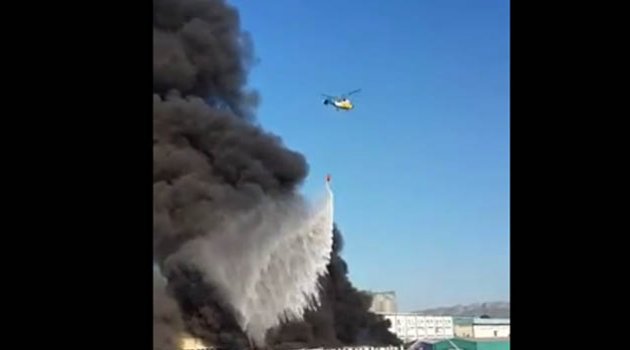 Adana'da korkutan yangın
