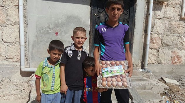 Adana'dan Cerablus'a 125 bin yumurta gönderildi