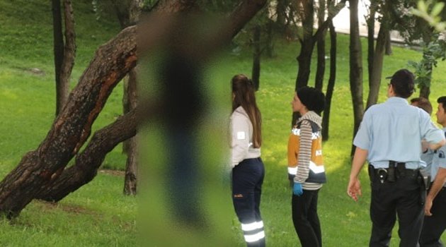 Ağaca asılı halde erkek cesedi bulundu