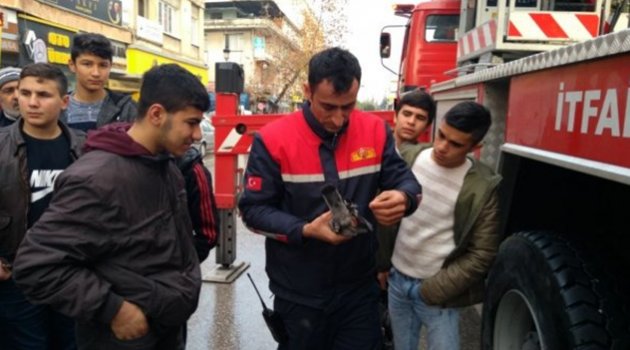 Ağaçtaki İpe Dolanan Güvercin İtfaiye Ekipleri Tarafından Kurtarıldı