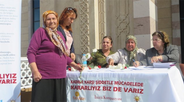 Ak Parti’den "Kadına Şiddete Hayır" kampanyası
