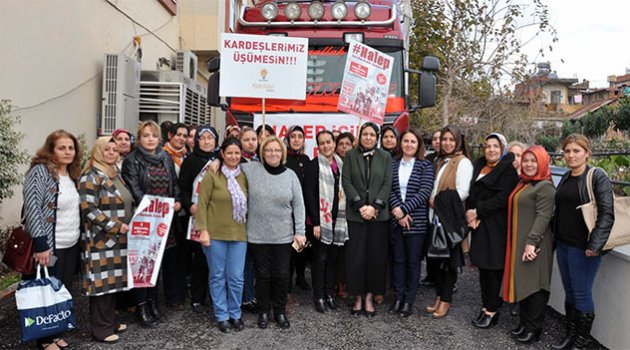 AK Parti Kadın Kolları'nın yardım tırı yola çıktı