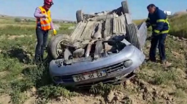 Aksaray'da iki otomobil çarpıştı: 8 yaralı