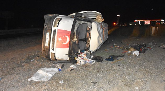Alkol komasına giren sürücü kaza yaptı