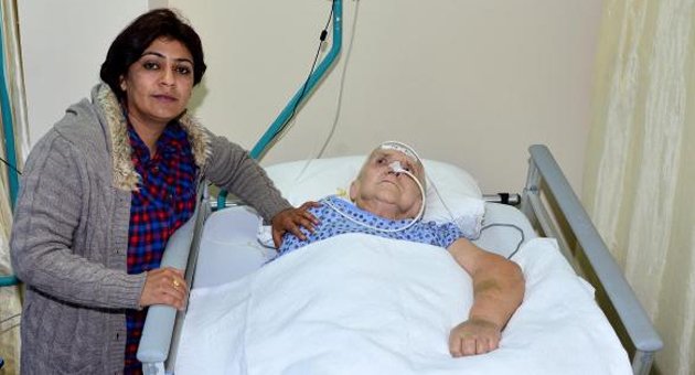 Alman kadın, hastanede sahipsiz kaldı