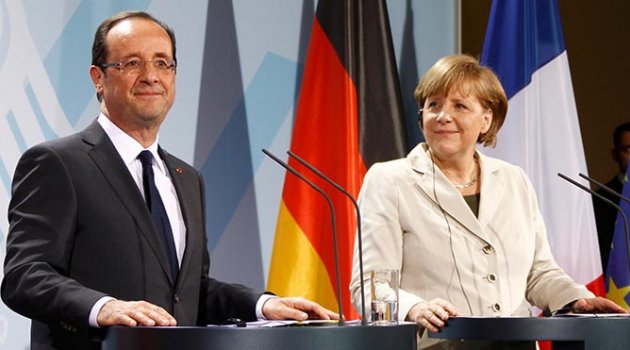 Angela Merkel ile François Hollande görüşmesi sona erdi
