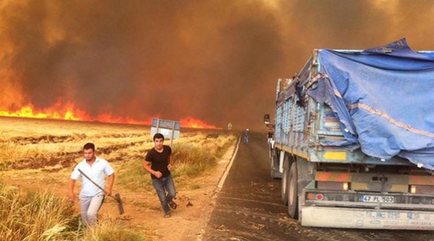 Anız yakan 26 kişiye 80 bin lira ceza