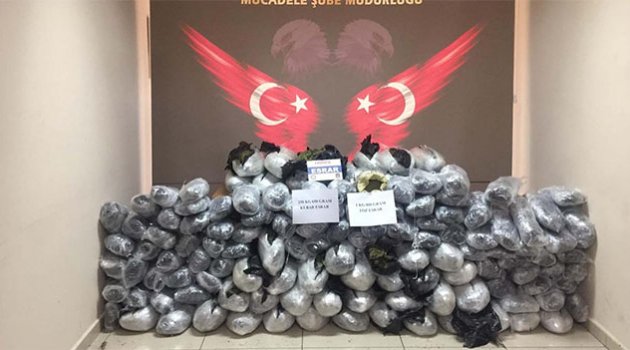 Apartman dairesinde 250 kilo 650 gram esrar ele geçirildi