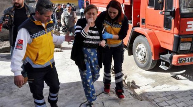 Apartman dairesinde yangın paniği