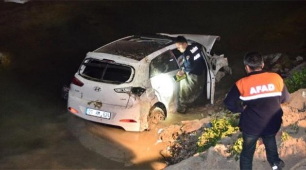 Araç kanala uçtu, kayıp sanılan şahıs evde çıktı!