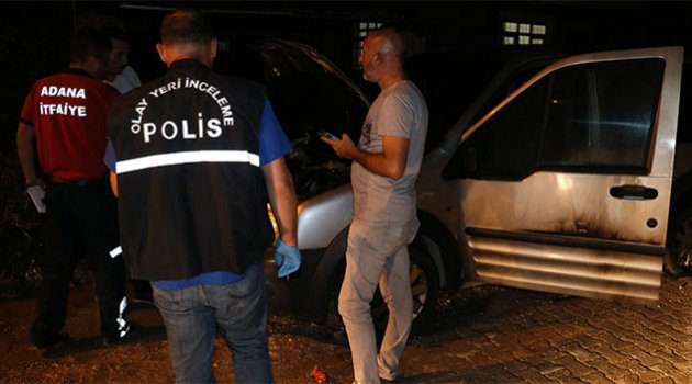 Araçları kundaklayıp kaçtılar