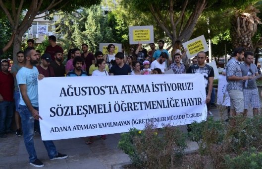 Atanamayan Öğretmenler Ağustos Atama İstedi