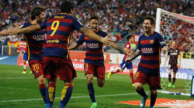 Atletico'ya Barça çarptı!