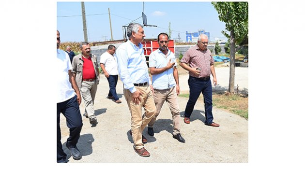 Başkan Karalar, Zeytinli’de incelemelerde bulundu