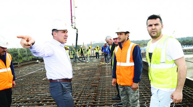Başkan Sözlü, Devlet Bahçeli  Köprüsü’nde incelemede bulundu