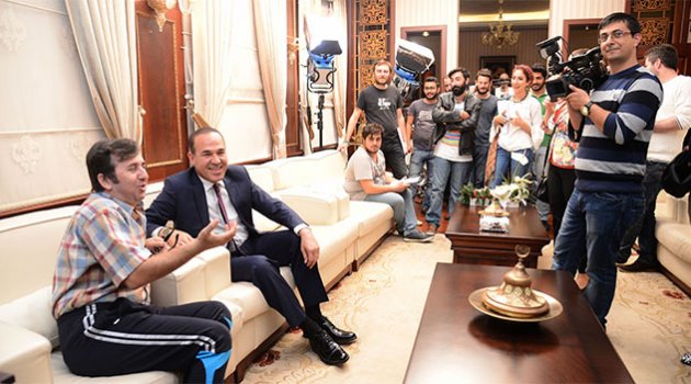 Başkan Sözlü MS hastaları için sinema filminde oynadı