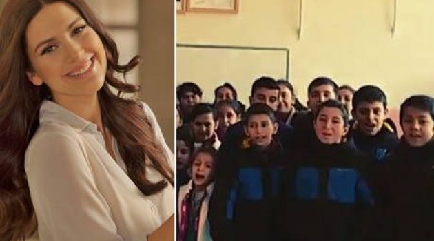 Bergüzar Korel'e o öğrencilerden teşekkür