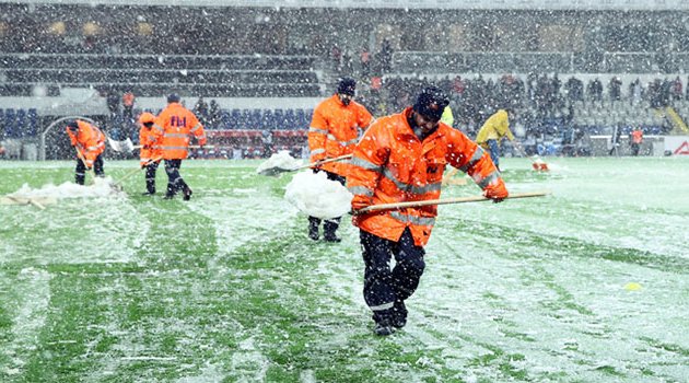 Beşiktaş maçına kar engeli