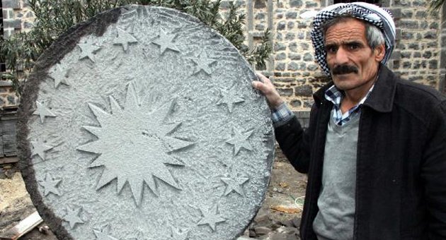 Bir tonluk taşla Cumhurbaşkanlığı forsu yaptı