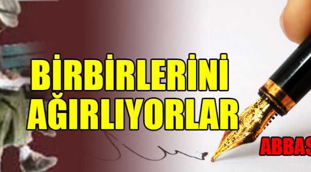 BİRBİRLERİNİ AĞIRLIYORLAR