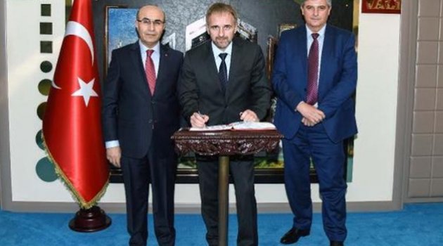 Bosna-Hersek Büyükelçisi Bakir Sadovic’ten Vali Demirtaş’a ziyaret