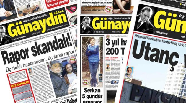 Bu gurur okurlarımızın...  Günaydın Adana Gazetesi ‘Yılın En İyi Gazetesi’ödülüne layık görüldü
