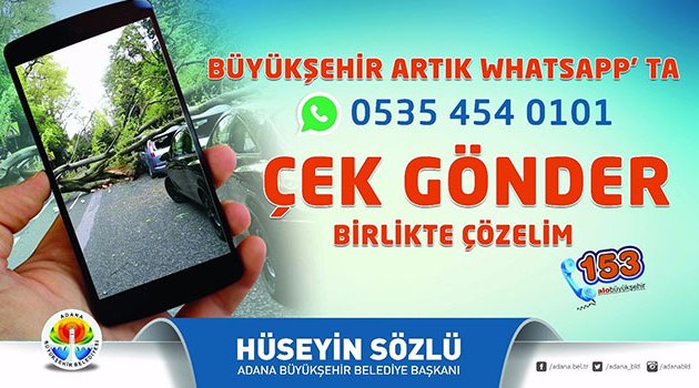 Büyükşehir Whatsapp’ta