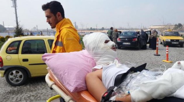 Çakmak gazı koklayan 4 çocuk patlamada yaralandı