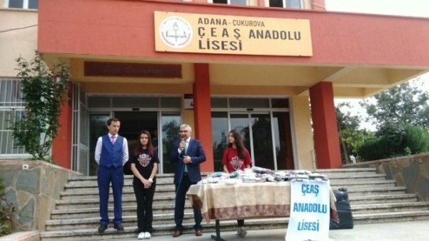 ÇEAŞ Anadolu Lisesi Öğrencilerinden Örnek Bağış