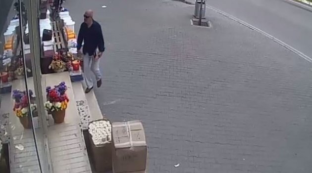 Cep telefonu hırsızlığı güvenlik kamerasında