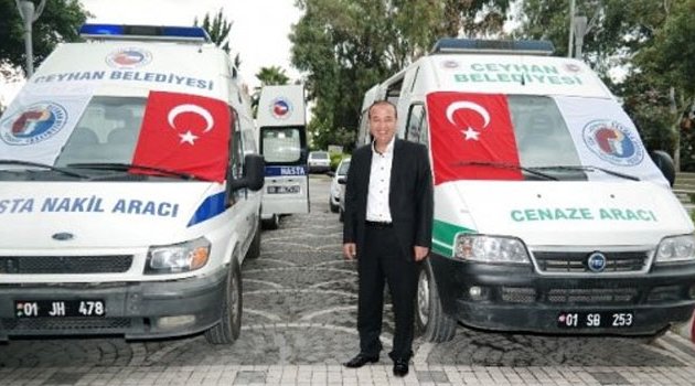 Ceyhan Belediyesi yeni hasta ve cenaze nakil araçlarını hizmete Sundu
