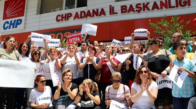 CHP Adana örgütleri “Adalet” istedi