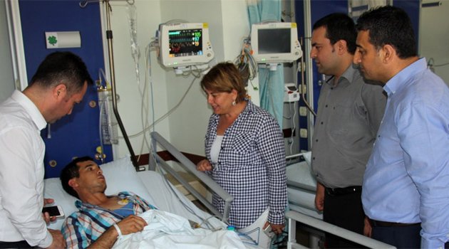 CHP heyetinden madenci ailesine ve yaralı madenciye ziyaret